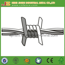 1.57mm Zinc recouvert 230g / Square Meter High Tensile Double Twist Barbed Wire