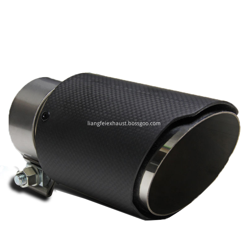 Stainless Steel carbon-fiber Bolt on exhaust tip