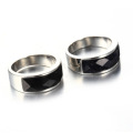 Wholesale Jewelry Black Titanium Ring Engagement Men Ring