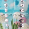 Lucite en gros décoratif rond cristal clair à la recherche de perles acryliques guirlande brin pour les décorations de mariage et de vacances de fête