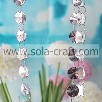 Lucite Großhandel dekorative runde klare kristallklare Acryl Perle Girlande Strand für Party Hochzeit und Urlaub Dekorationen