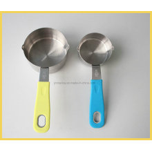 Stainless Steel Measuring Cup with Different Color Handle