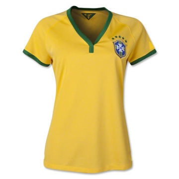 Brazil 2014 Women's Home Soccer Jersey Soccer Shirt