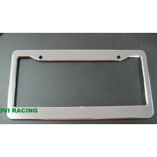 Chromed Car License Plate Frame com titular de paletes de licença personalizado ABS