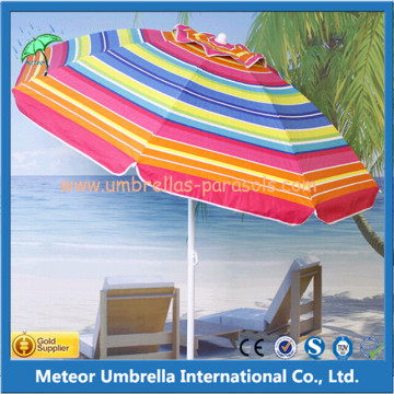 Parapluie de plage en plein milieu