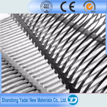 120 Kn / M Fiberglas Kunststoff Uniaxial Geogrid