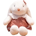 The white rabbit plush toys in dress