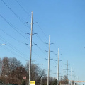 HDG octagonal steel electric Power Pole