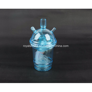 Neues Design Portable Cup Form Acryl Hookah Kleine Shisha mit LED