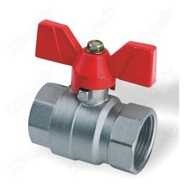 Forged brass ball valve for plumbing
