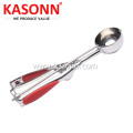 Stainless Steel Ice Cream Scoop with Silicone Grips