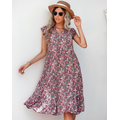 New Style V-neck dress Floral dress