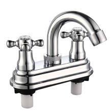 4 Inch Double Handle Bathroom Faucet (deck mounted)