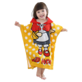 Poncho de bain imprimé en microfibre