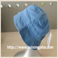 Custom light Blue Jean Washed Bucket Cap and hat