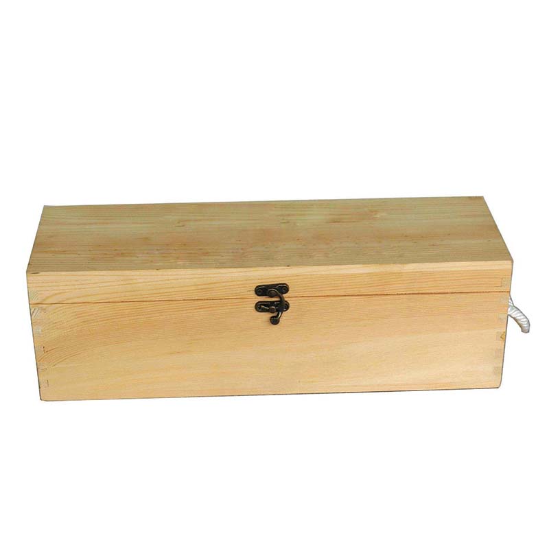 The white wine packaging wooden box