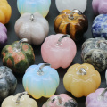 Artesanía de piedras preciosas de calabaza de 1.2 pulgadas para la decoración de la oficina en el hogar