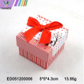 Custom Cute Ribbon Paper Ring Jewelry Boxes