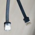 ПЛОСКИЙ Ethernet-кабель CAT6 с коротким корпусом RJ45