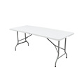 Mesa de jantar plástica do metal de pouco peso de 1.8M de 6FT