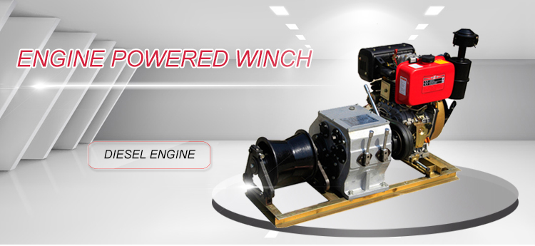 engine power winch