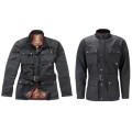 Custom Mens wax coated motorcycle apparel jacket