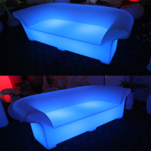 Plastic Glow LED Furniture Double Sofa (H013)