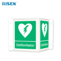 Medical Safety Plastic Emergency Defibrillator AED Sign