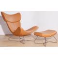 Chaise longue et tabouret Boconcept Imola en cuir