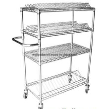 NSF Approval ESD Reel Storage Cart Trolley for Factory