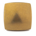 Gold Finish Square Kitchen Cabinet Drawer Knob