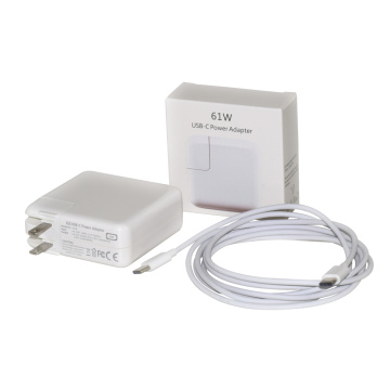 Adaptador de corriente USB-C Cargador de computadora Apple 61W