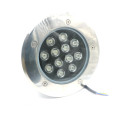 12W Branco Quente Branco Fresco RGB Cor LED Luz Subterrânea / LED Inground Light Exterior