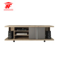 Newest Modern MDF TV Stand Movable With Wheels