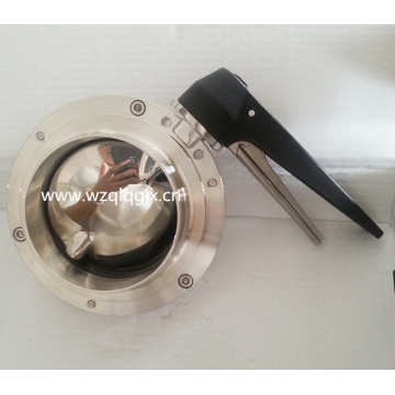 Stainless Steel Welded Sanitary Butterfly Valve