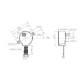 dc worm gear reducer stepper motor