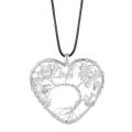 Arbre de vie Chakra collier pendentif en forme de coeur 7 chakras pierres précieuses naturelles collier fait main pour femmes hommes