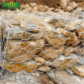 Cesta de Gabion tecida galvanizada pesada dobro da torção