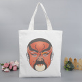 Beijing Opera Facial Masks Cotton Canvas Bag