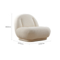 Small white lounge chair