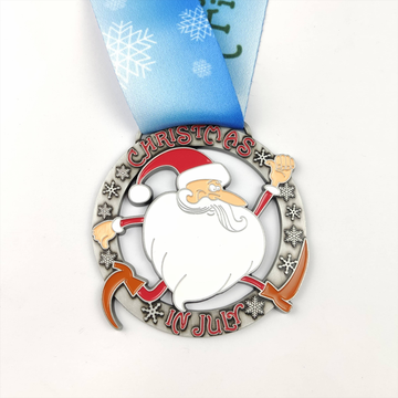 Custom zinc alloy race medals enamel color