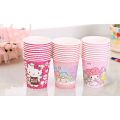 Colorful Hello Kity Party Cups for Cold Drink Paper Cups