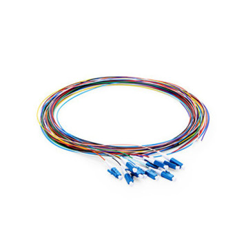 Cabo de fibra de pigtail com código de cores LC