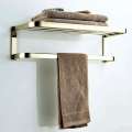 Towel rack brass zirconium gold bath towel rack towel rack simple towel bar