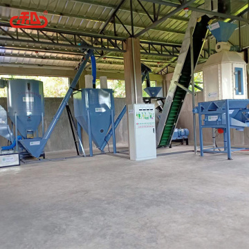 Línea de producción de fábricas de alimentación de molino de pellets plano