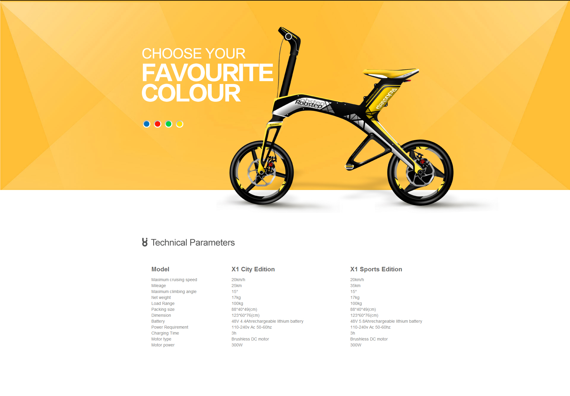 Robstep x1 electric bike