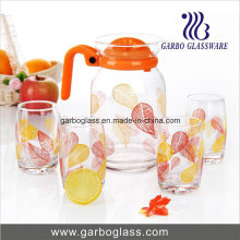 Populäre 7PCS Glas Zitrone Set mit Druck