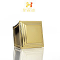 Gold Color Square Plastic Perfume Bottle Cap Cosmetic Lids