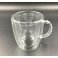 Double wall Insulated Glass Coffee Mug or Tea Cup for Latte, Cappuccino