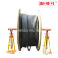 Simple Large Capacity Hydraulic Conductor Reel Stands